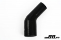 Durite silicone Noir de 45 degrés 3,125 - 4\'\' (80-102mm)