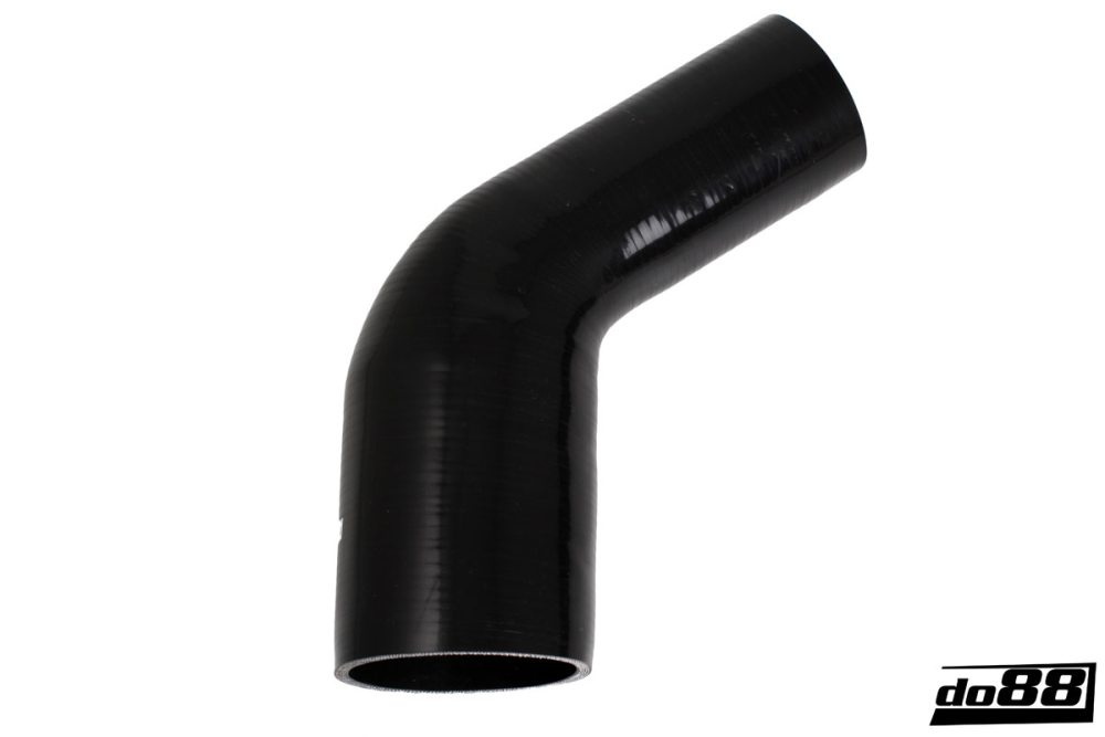 Durite silicone Noir de 60 degrés 3 - 4\'\' (76 - 102mm) dans le groupe Durites silicone / Durites / Durite silicone Noir / Coudes réduction / 60 degrés chez do88 AB (SBR60G76-102)