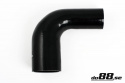 Durite silicone Noir de 90 degrés 2,375 - 3\'\' (60 - 76mm)