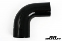 Durite silicone Noir de 90 degrés 3,125 - 3,25\'\' (80-83mm)