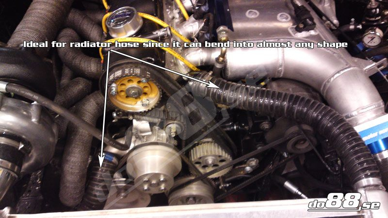 Durite silicone Noir Flexible 1,25'' (32mm)