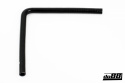 Durite silicone Noir de 90 degrés jambe longue 0,5\'\' (13mm) Durite silicone Noir de 90 degrés jambe longue 0,5\'\' (13mm)