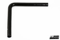 Durite silicone Noir de 90 degrés jambe longue 0,875\'\' (22mm)