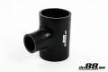 Durite silicone Noir T 2,5'' + 2'' (63+51mm)