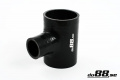 Durite silicone Noir T 2,5'' + 1''  (63mm+25mm) Durite silicone Noir T 2,5'' + 1''  (63mm+25mm)