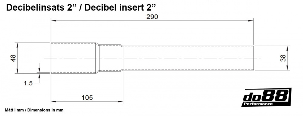 Insert décibel d'échappement 2'' (51 mm)