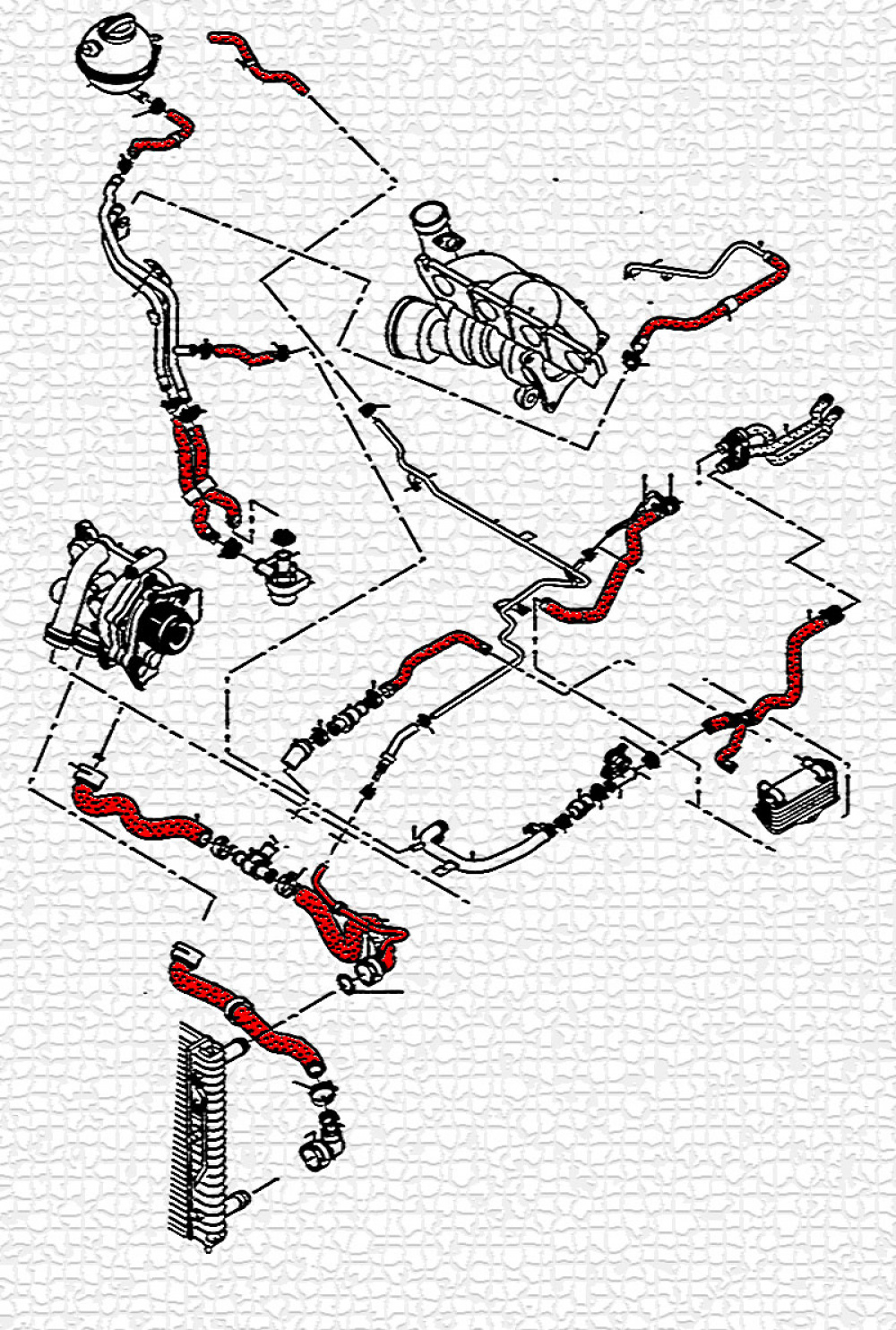 VW GOLF Audi A3 TSI/TFSI Durites de refroidissement
